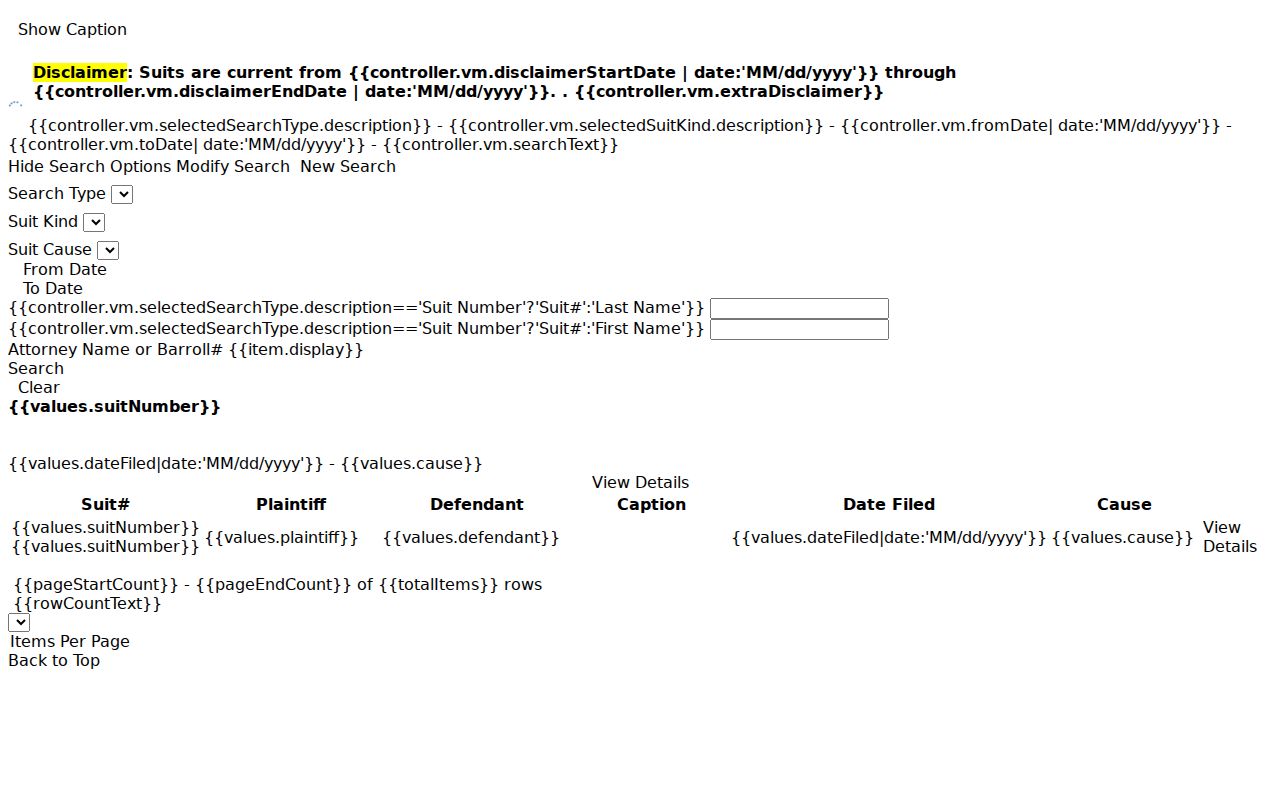 New Iberia resident lookup Clerk Connect civil case search